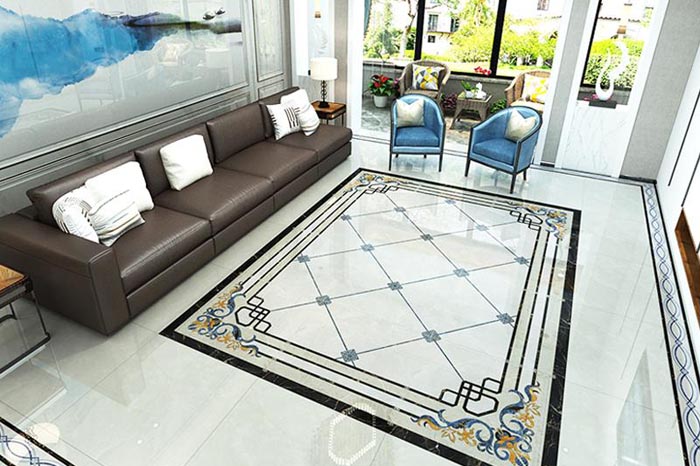 大理石拼花跟瓷砖拼花有何差异呢?