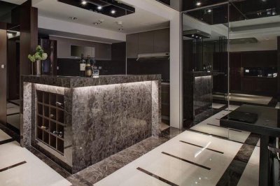 Stone surface smooth processing method